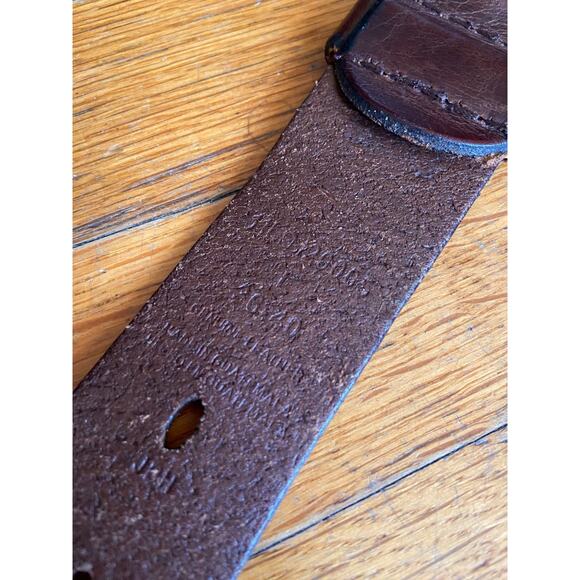 DENIZEN Distressed Brown Perforated Leather Belt Mens sz L - Picture 8 of 11